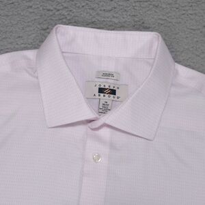 Joseph Abboud Shirt Mens 18 36/37 Tall Classic Pink Button Up Long Sleeve